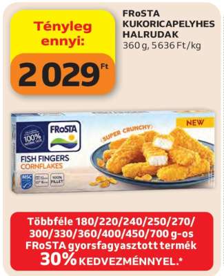 FRoSTA KUKORICAPELYHES HALRUDAK