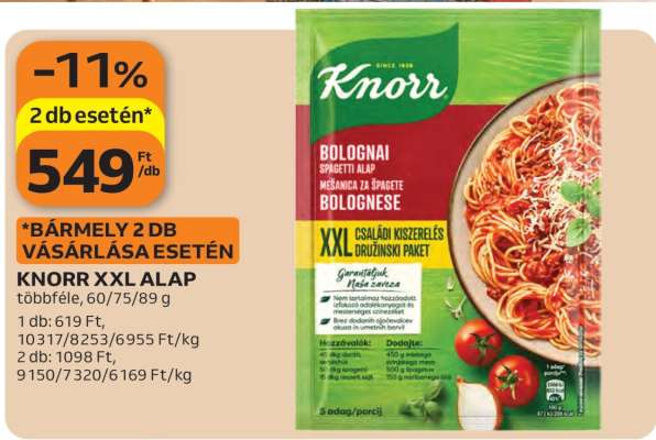 KNORR XXL ALAP