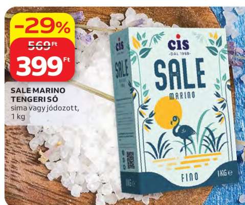 SALE MARINO TENGERI SÓ
