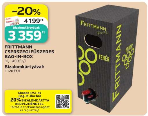 FRITTMANN CSERSZEGI FŰSZERES BAG-IN-BOX