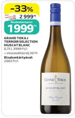 GRAND TOKAJ TERROIR SELECTION MUSCAT BLANC