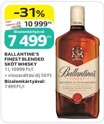 BALLANTINE’S FINEST BLENDED SKÓT WHISKY