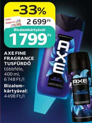 AXE FINE FRAGRANCE TUSFÜRDŐ