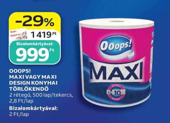 Ooops! Maxi vagy Maxi Design Konyhai Törlőkendő