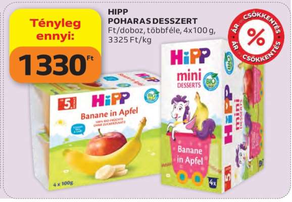 Hipp poharas desszert
