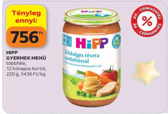 HIPP GYERMEK MENÜ