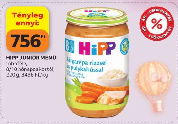 HIPP JUNIOR MENÜ