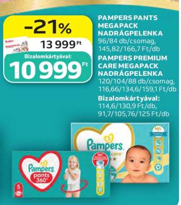 PAMPERS PANTS MEGAPACK NADRÁGPELENKA