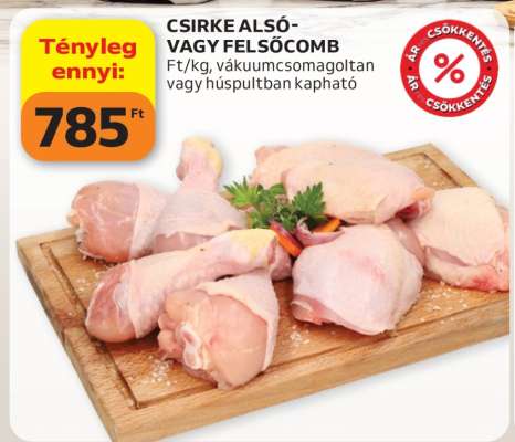 Csirke alsó- vagy felsőcomb
