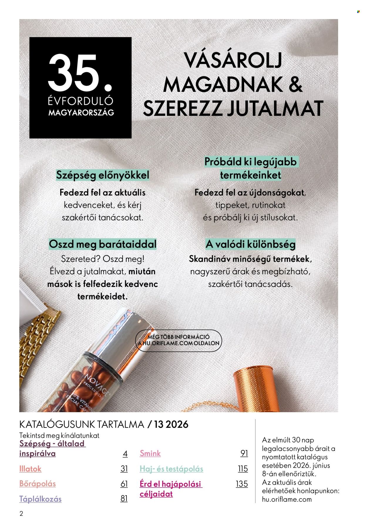 Oriflame akciós újságok - 2026.09.09 - 2026.09.29. Oldal 2