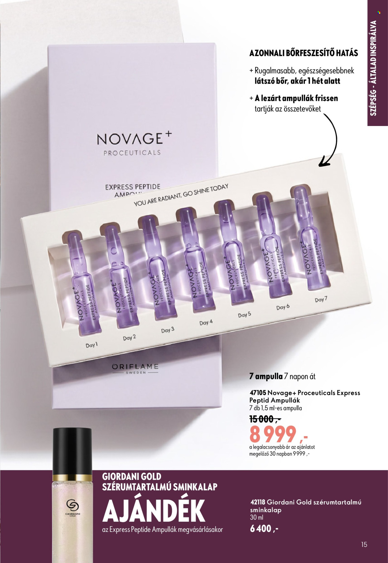 Oriflame akciós újságok - 2026.09.09 - 2026.09.29. Oldal 15