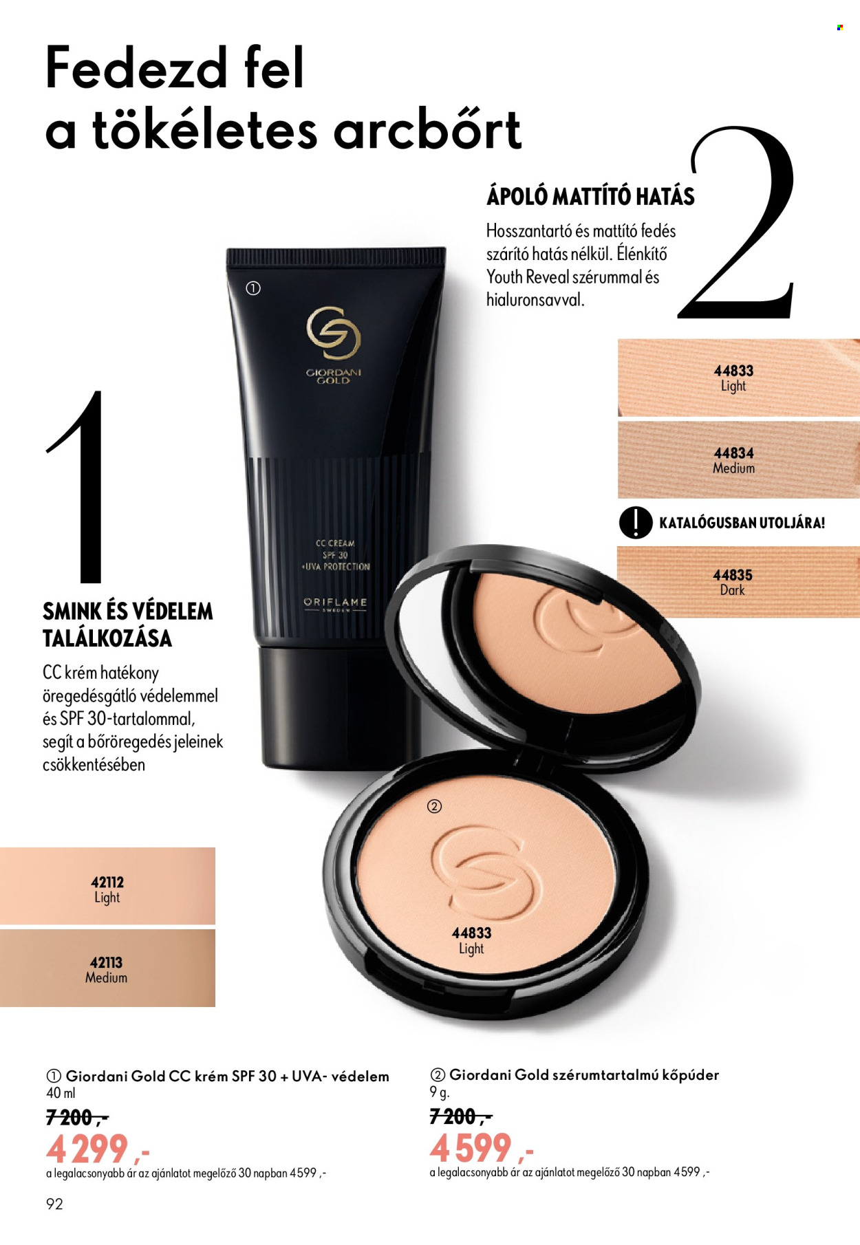 Oriflame akciós újságok - 2026.09.09 - 2026.09.29. Oldal 92