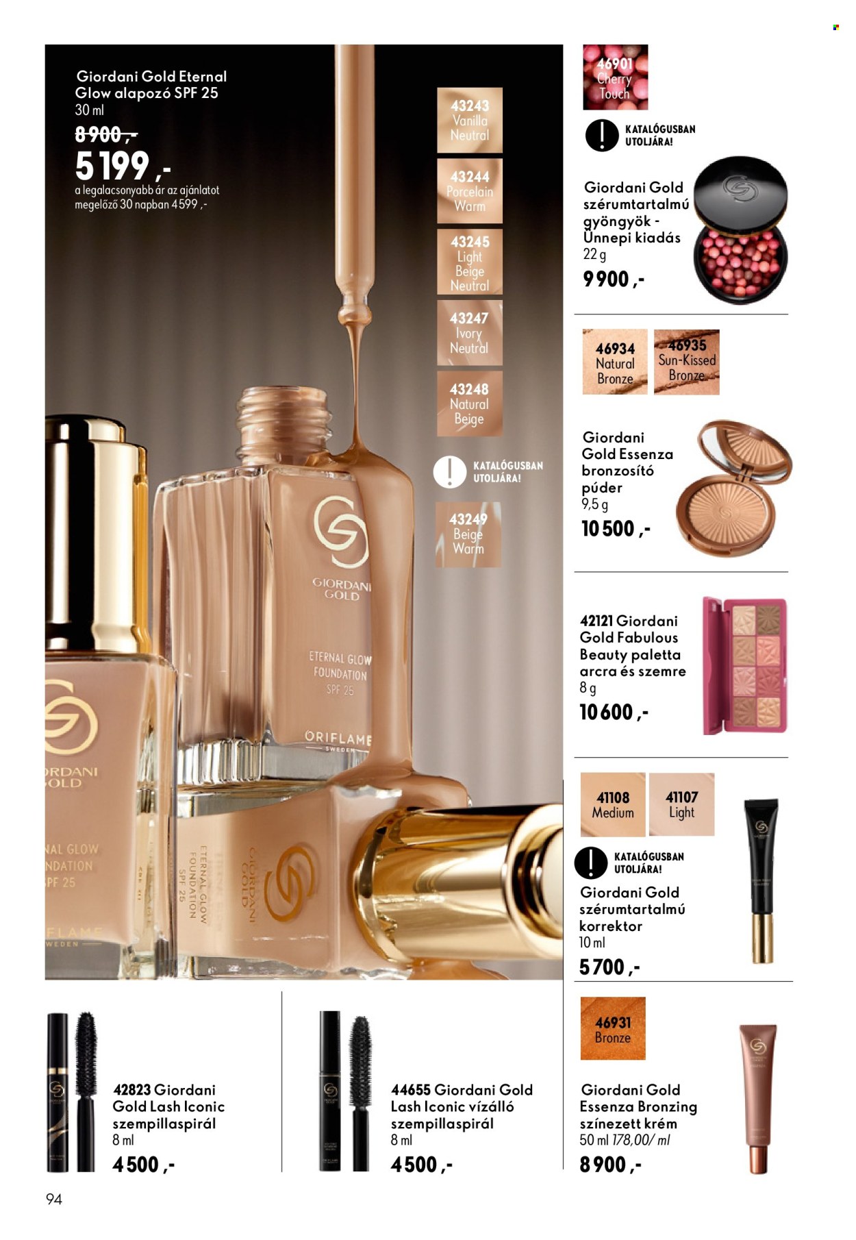 Oriflame akciós újságok - 2026.09.09 - 2026.09.29. Oldal 94