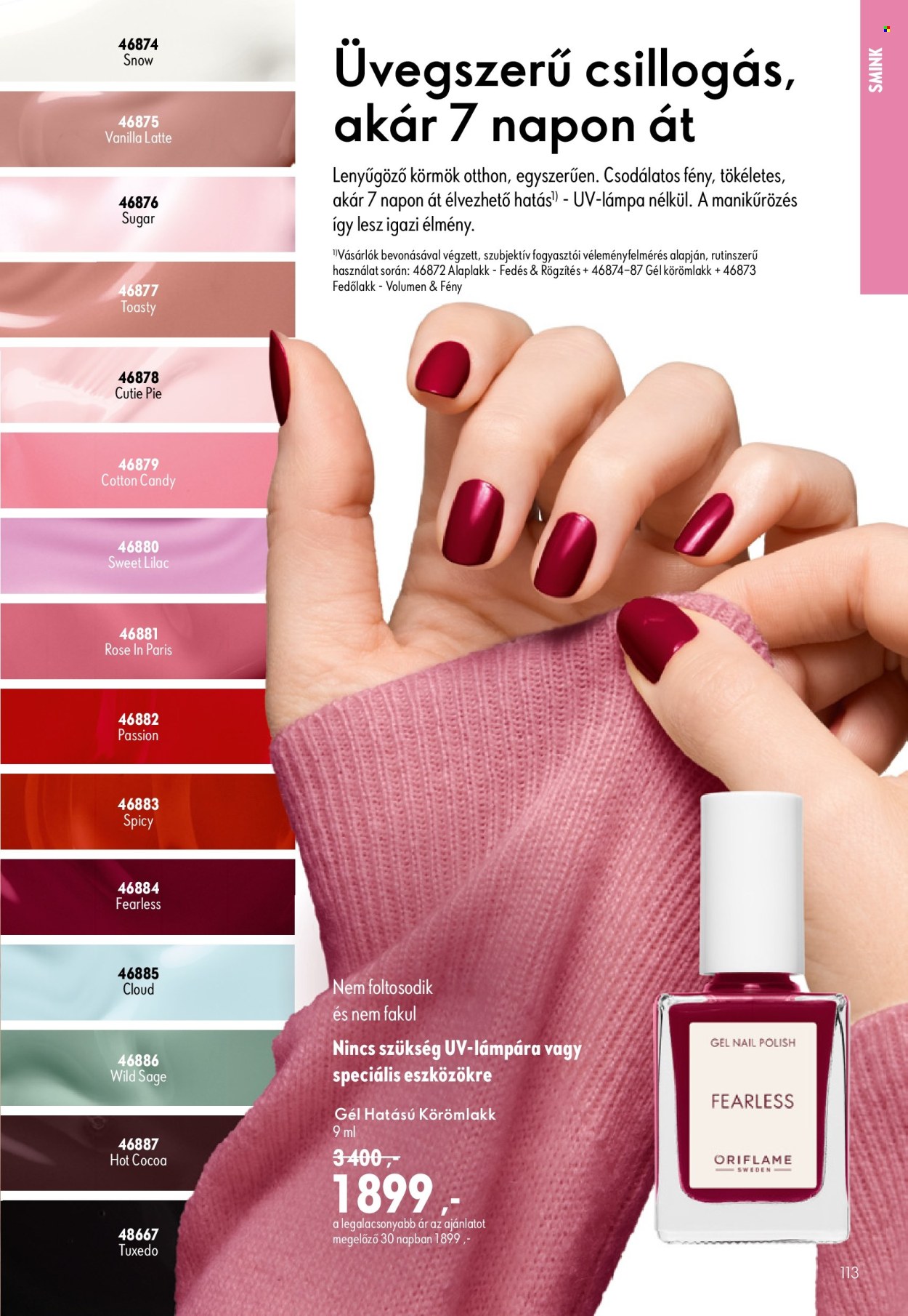 Oriflame akciós újságok - 2026.09.09 - 2026.09.29. Oldal 113