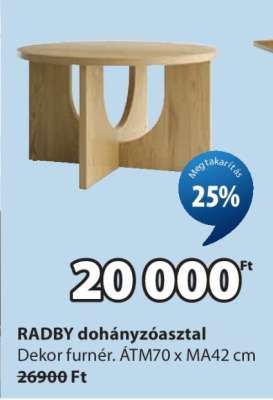 RADBY dohányzóasztal