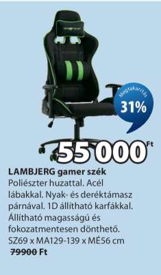 LAMBJERG gamer szék