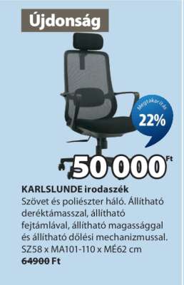 KARLSLUNDE irodaszék