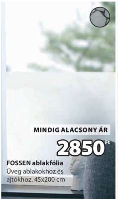 FOSSEN ablakfólia