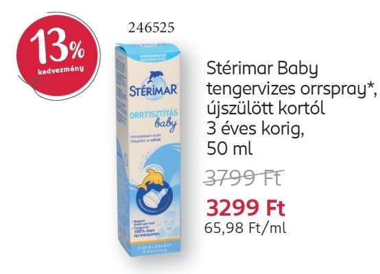 Stérimar Baby tengervizes orrspray