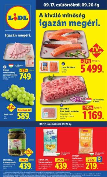 Újság Lidl - 2026.09.17 - 2026.09.23.
