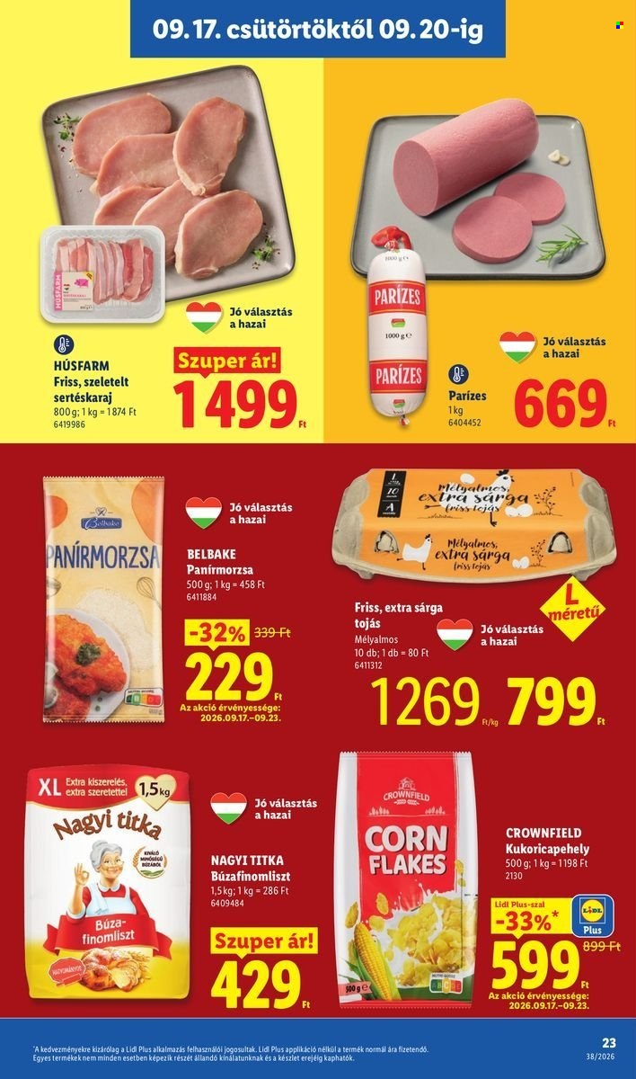 Lidl akciós újságok - 2026.09.17 - 2026.09.23. Oldal 23
