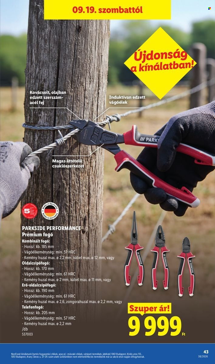 Lidl akciós újságok - 2026.09.17 - 2026.09.23. Oldal 43