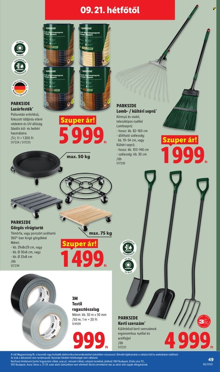Lidl akciós újságok - 2026.09.17 - 2026.09.23. Oldal 49