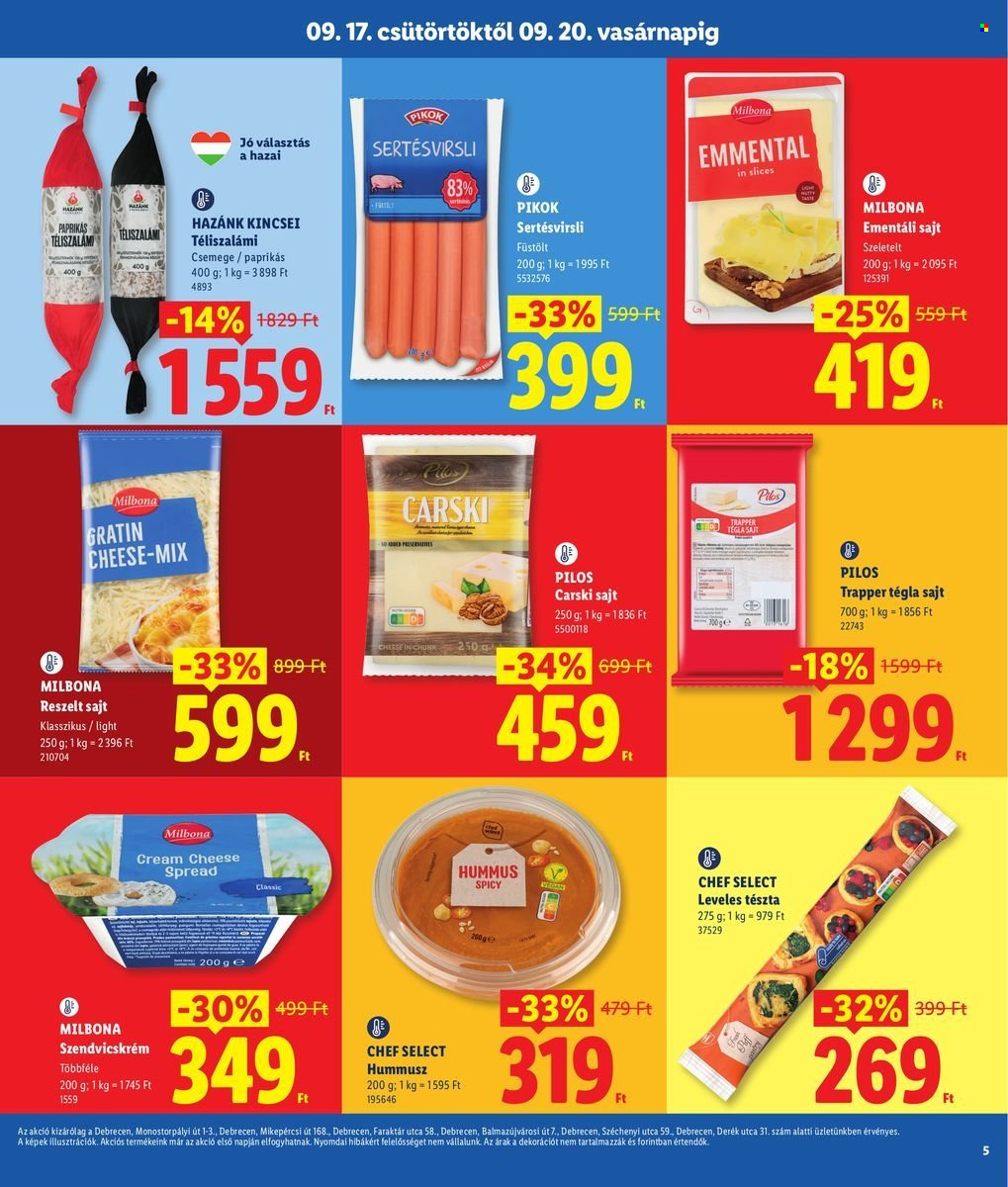 Lidl akciós újságok - 2026.09.17 - 2026.09.20. Oldal 5