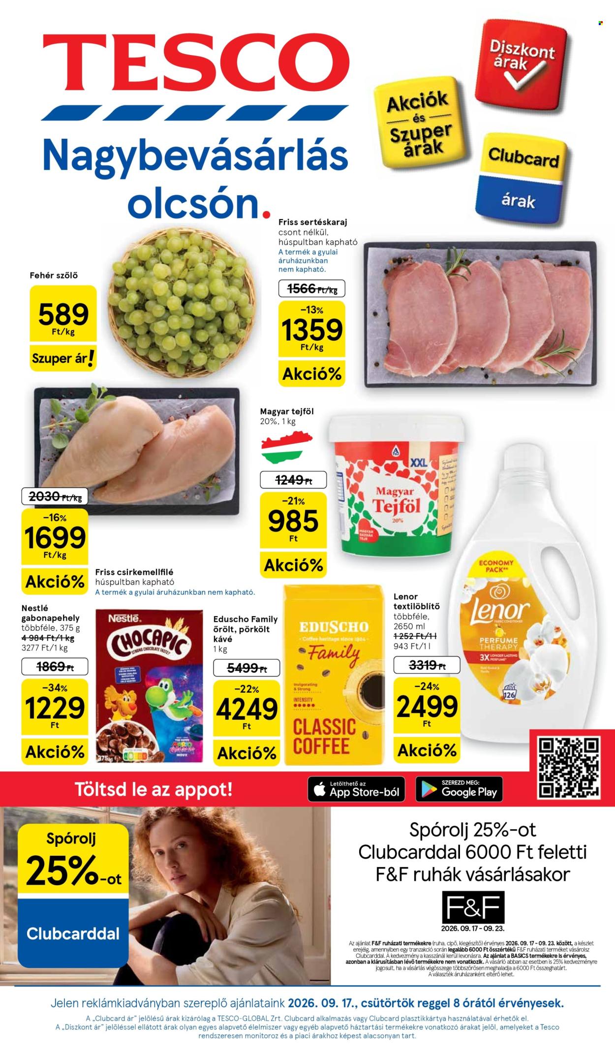 TESCO akciós újságok - 2026.09.17 - 2026.09.23. Oldal 1