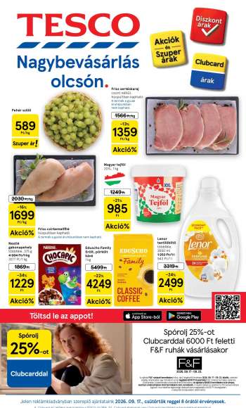 Újság TESCO - 2026.09.17 - 2026.09.23.