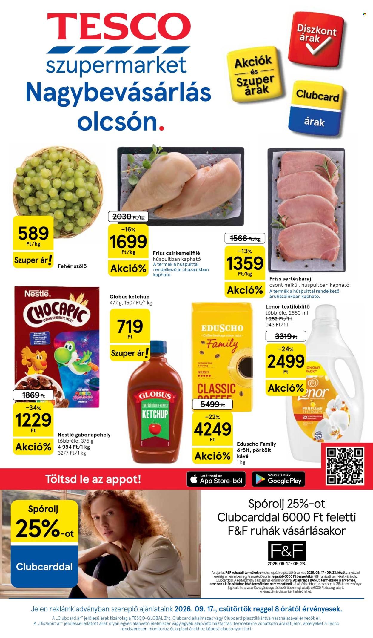 TESCO akciós újságok - 2026.09.17 - 2026.09.23. Oldal 1
