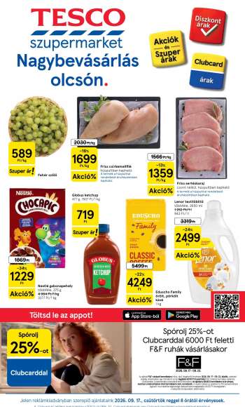 Újság TESCO - 2026.09.17 - 2026.09.23.