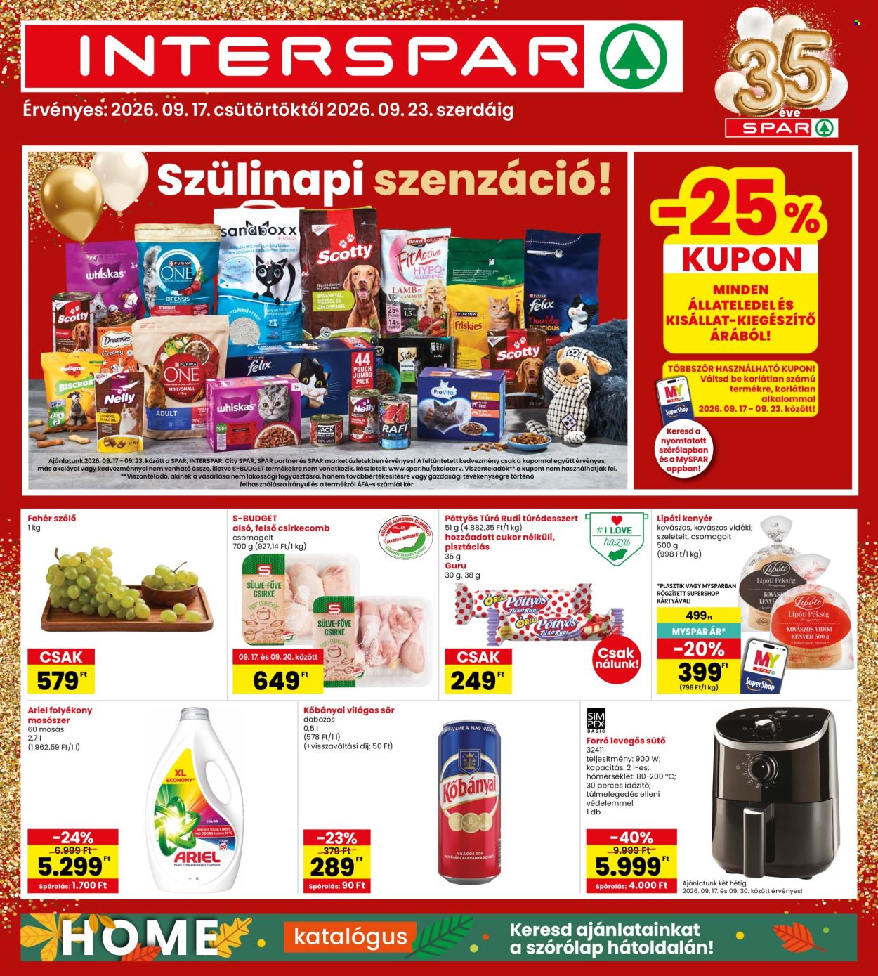 INTERSPAR akciós újságok - 2026.09.17 - 2026.09.23. Oldal 1