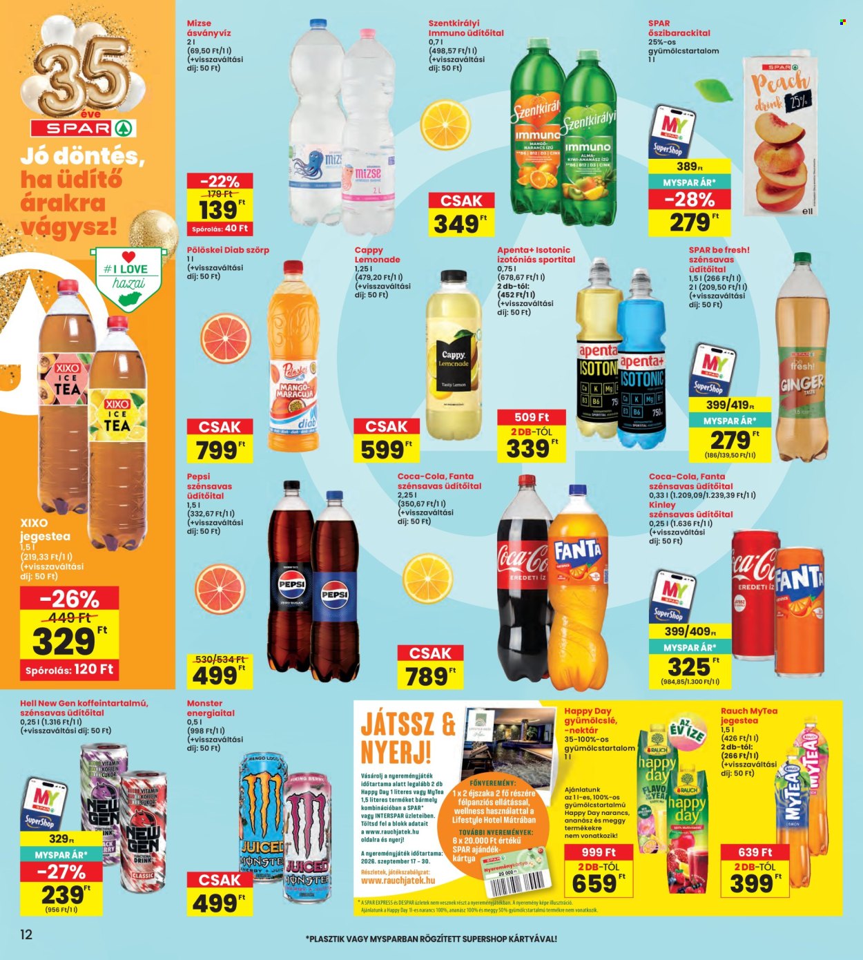 INTERSPAR akciós újságok - 2026.09.17 - 2026.09.23. Oldal 12