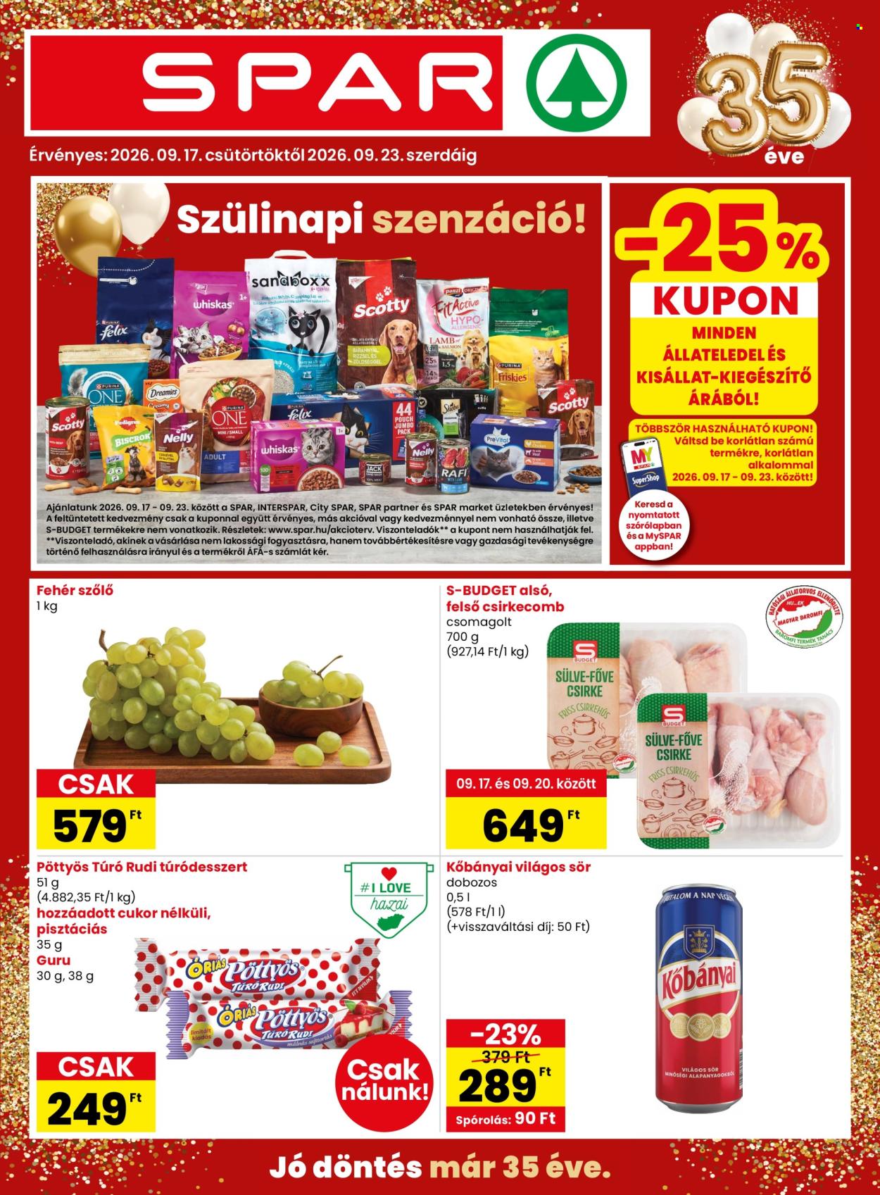 SPAR akciós újságok - 2026.09.17 - 2026.09.23. Oldal 1