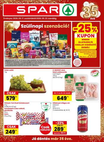 Újság SPAR - 2026.09.17 - 2026.09.23.