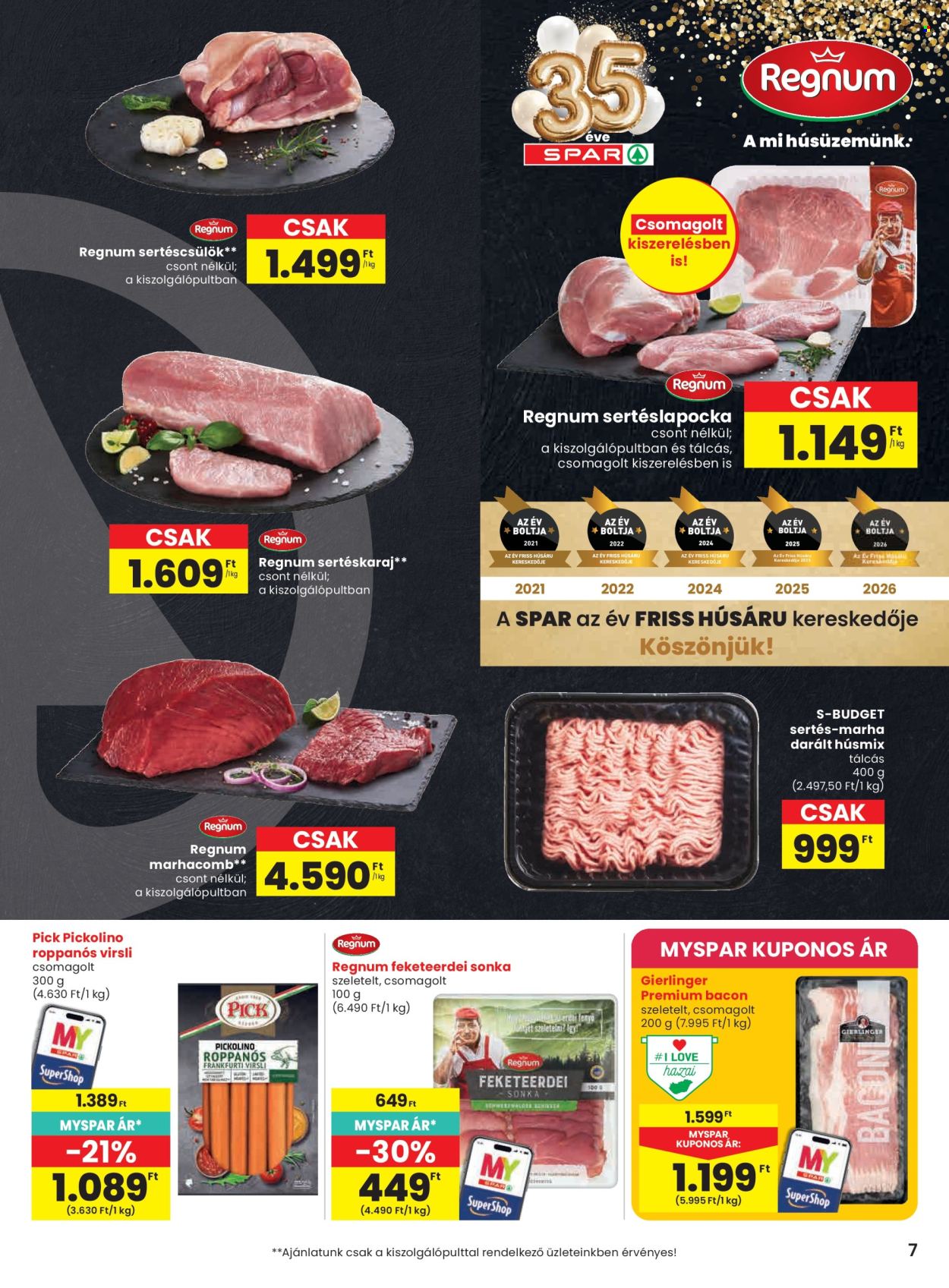 SPAR akciós újságok - 2026.09.17 - 2026.09.23. Oldal 7