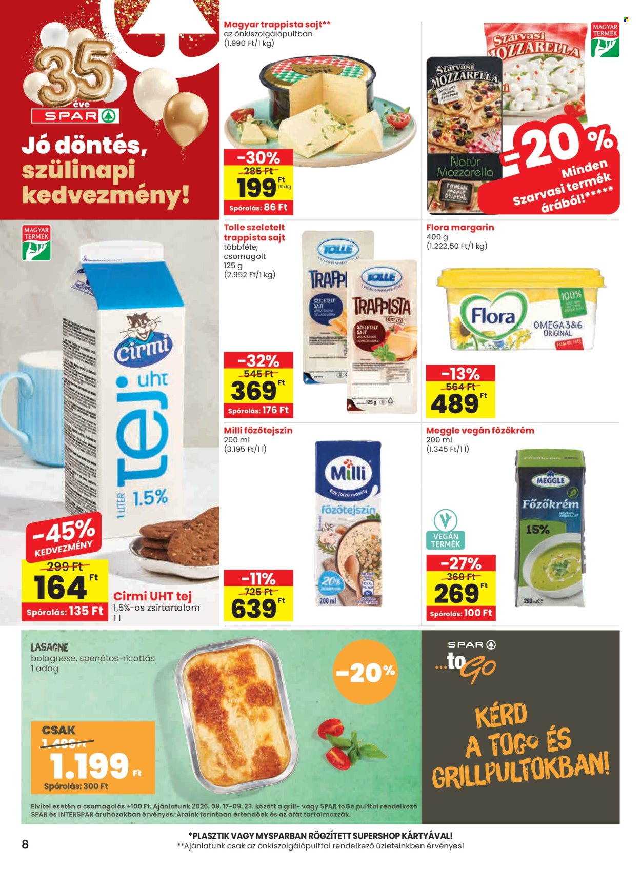 SPAR akciós újságok - 2026.09.17 - 2026.09.23. Oldal 8