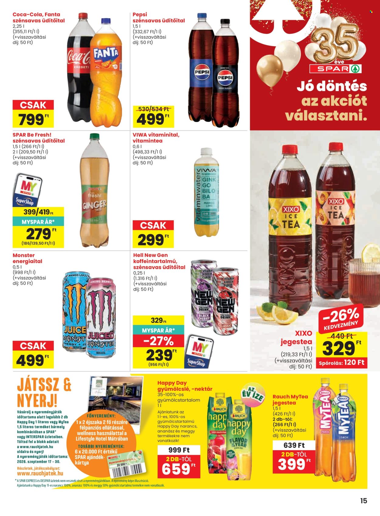 SPAR akciós újságok - 2026.09.17 - 2026.09.23. Oldal 15