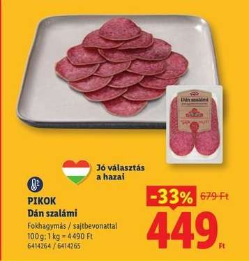 Pikok Dán szalámi