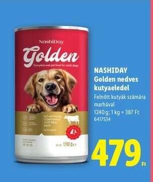 NashiDay Golden nedves kutyaeledel