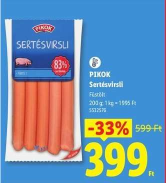 PIKOK Sertésvirsli