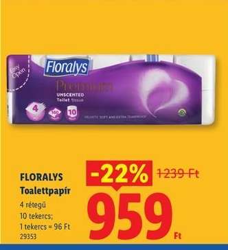 FLORALYS Toalettpapír*