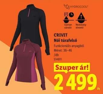 CRIVIT Női túrafelső