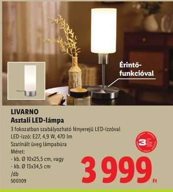 Livarno Asztali LED-lámpa