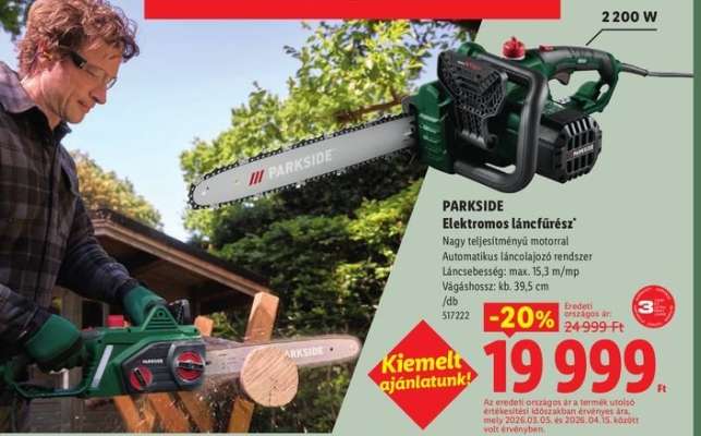 PARKSIDE Elektromos láncfűrész