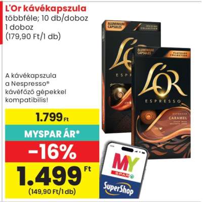 L'OR kávékapszula