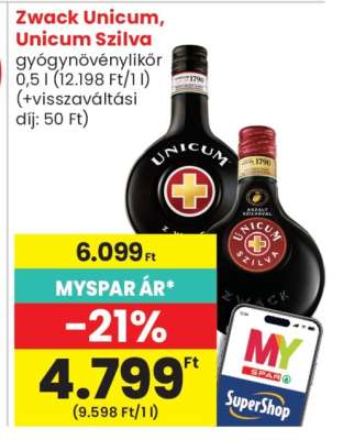 ZWACK Unicum* / Unicum Szilva*