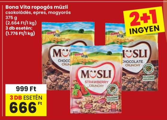 Bona Vita ropogós müzli
