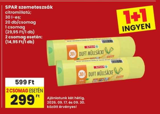 SPAR szemeteszsák